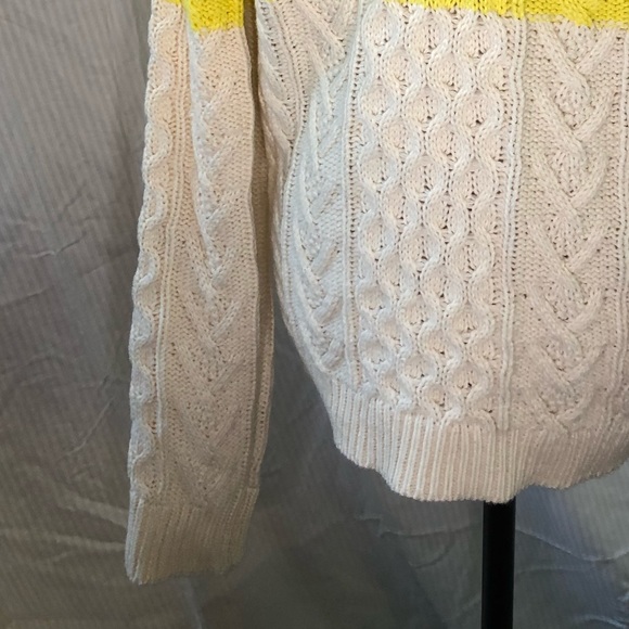 Topshop Yellow and Cream Colorblock Sweater - Picture 5 of 5